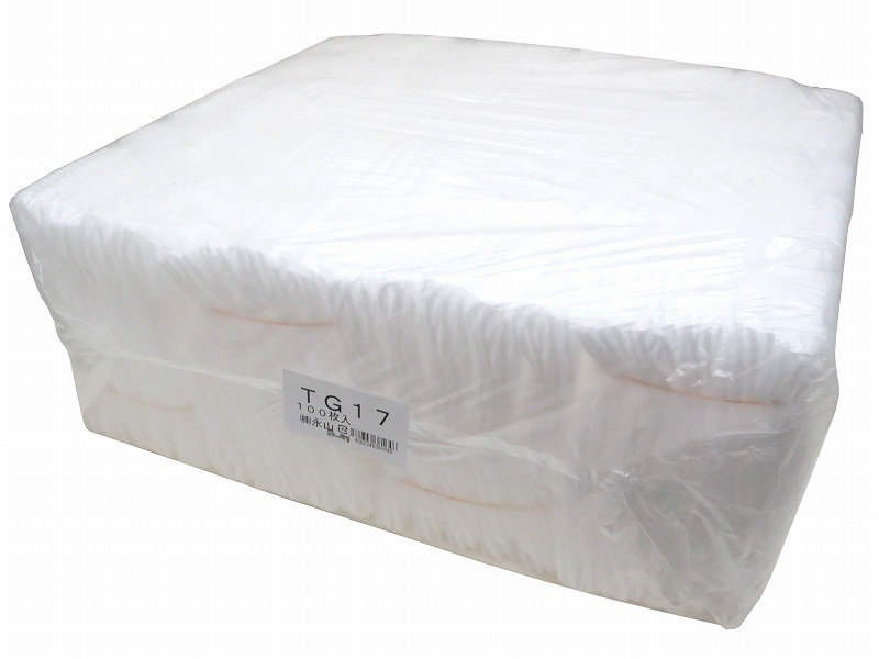 【屋号必須】フルーツキャップ　TG-17　ホワイト　1200個/袋　NAGAYAMA　メーカー直送に付、個人宅配送不可