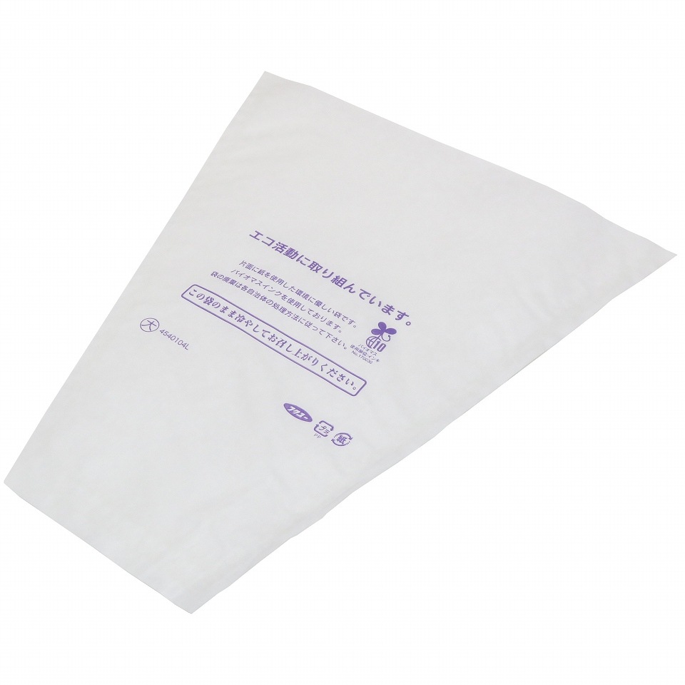 ぶどう三角袋 大透明(無地エコ)3000枚/箱 セロハン部分の印刷無地・紙部分印刷あり