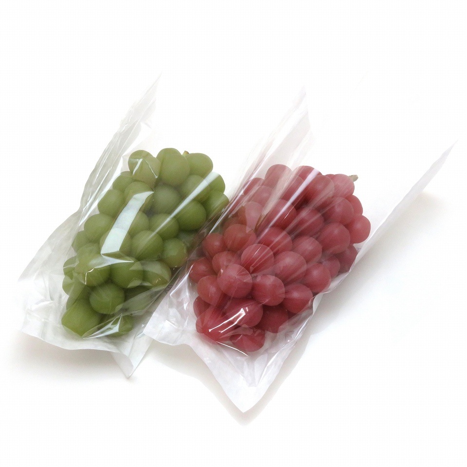 ぶどう 出荷用三角袋 中透明(セロハン部分の印刷無地) 100枚入 (紙、セロハン) 中房ぶどう用