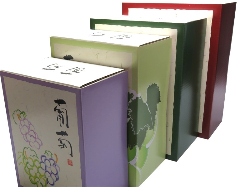 高級ぶどう化粧箱 OT-F3 葡萄 ダークグリーン　セット　40枚/セット