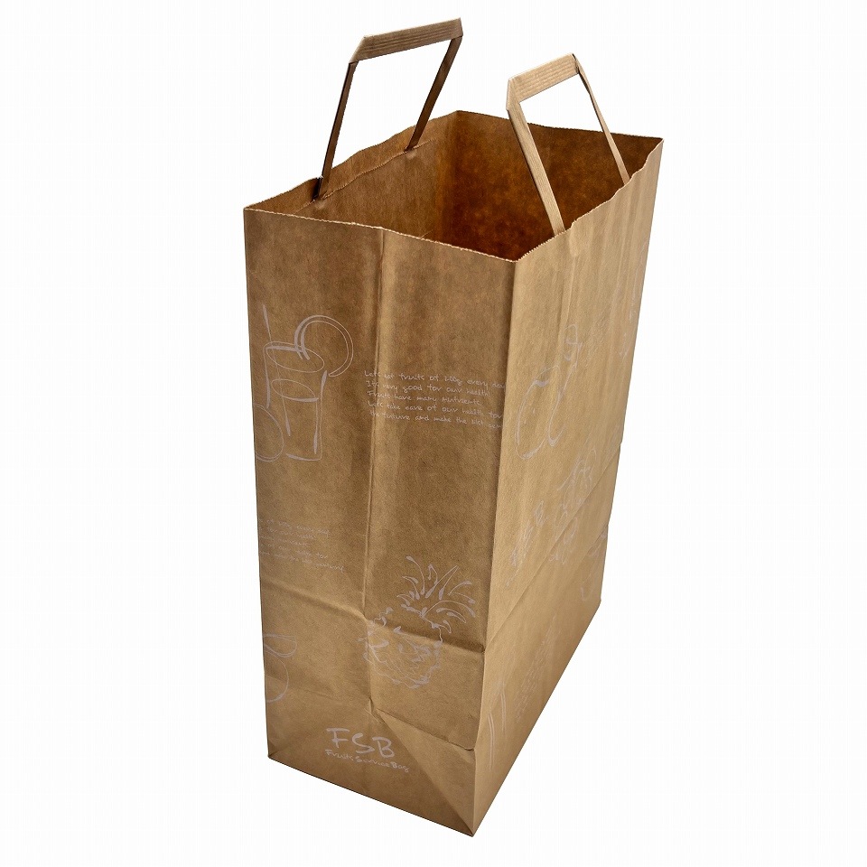 【手さげ紙袋】ニューFSBバッグ　大（25枚入）　サイズ：H300×W220ｍｍ×マチ120ｍｍ