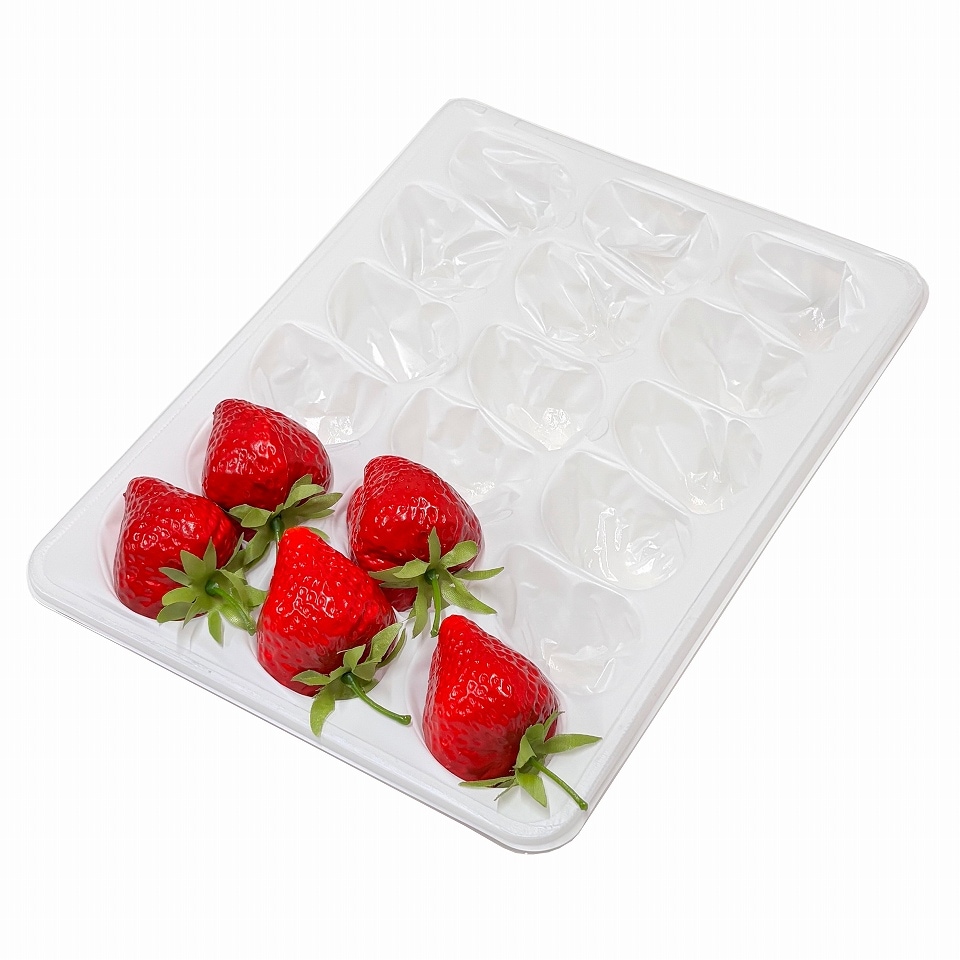 【屋号必須】イチゴ用　ゆりかーご　Aタイプ　18玉（189×248×53㎜）　114枚/箱　お試し用！