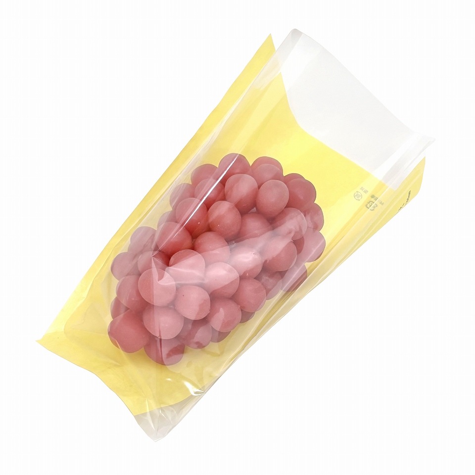 ぶどう出荷用三角袋カラー　特大透明　02（イエロー）290/130×295（100枚）