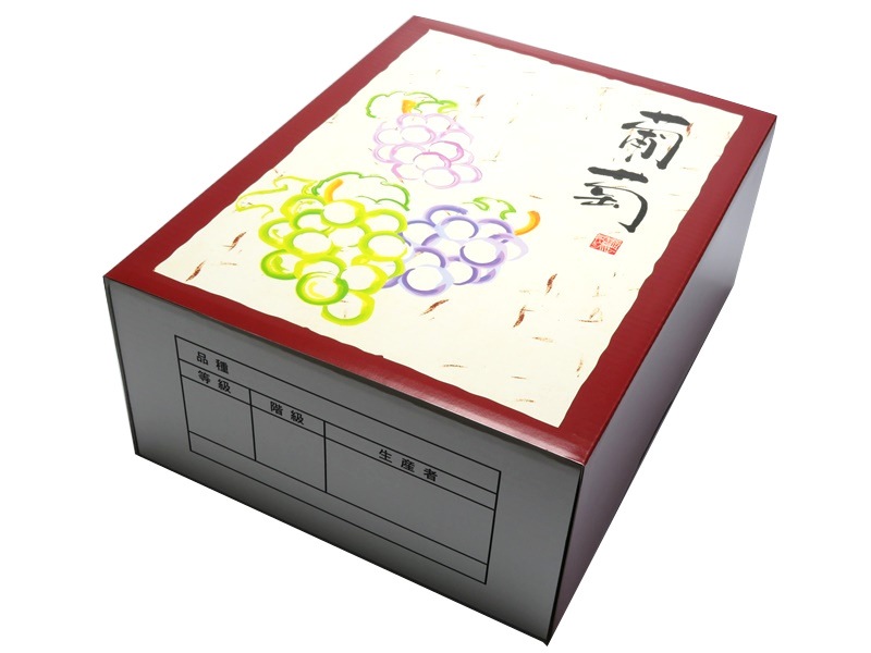 高級ぶどう化粧箱 OT-F4 葡萄 ワインレッド　セット　40枚/セット