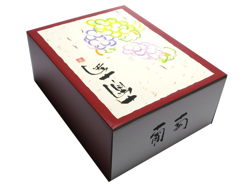 高級ぶどう化粧箱 OT-F4 葡萄 ワインレッド　セット　40枚/セット