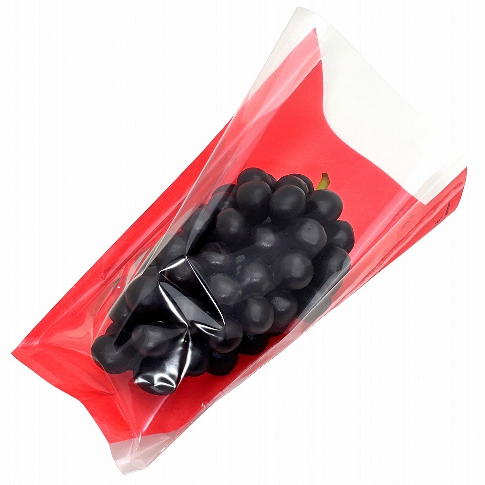 ぶどう出荷用三角袋カラー 特大透明 03(ピンク)290/130×295(100枚)