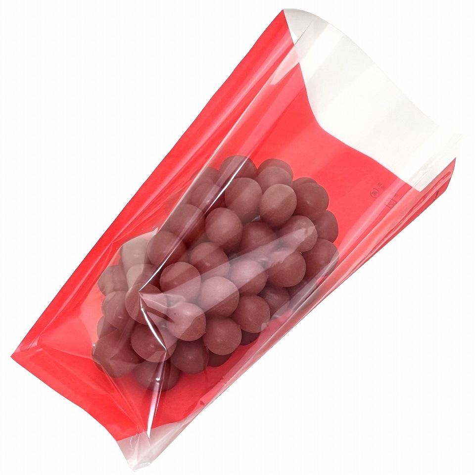 ぶどう出荷用三角袋カラー 特大透明 03(ピンク)290/130×295(100枚)