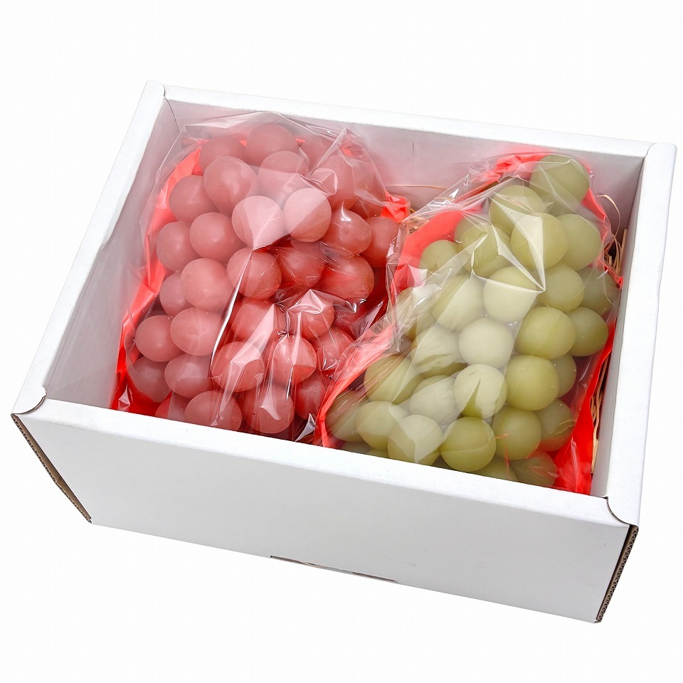 ぶどう出荷用三角袋カラー 特大透明 03(ピンク)290/130×295(100枚)