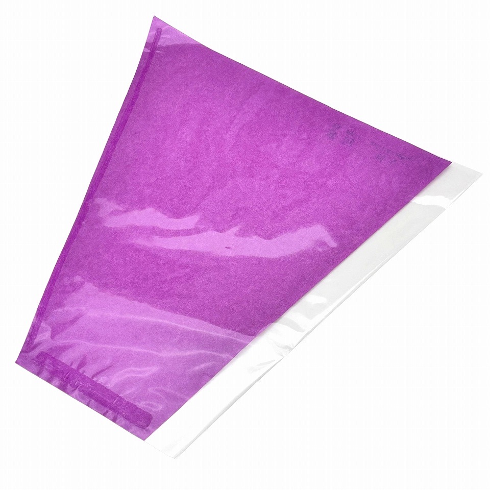 ぶどう出荷用三角袋カラー　特大透明　05（パープル）290/130×295（100枚）