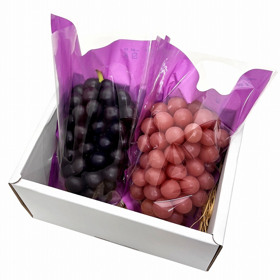 ぶどう出荷用三角袋カラー　特大透明　05（パープル）290/130×295（100枚）