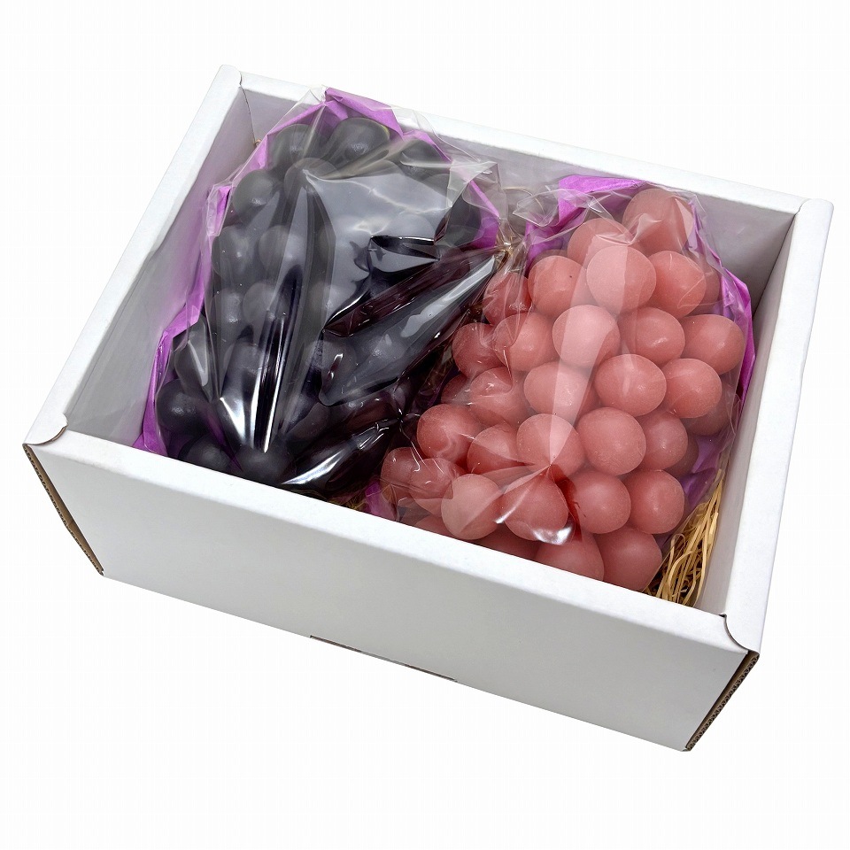 ぶどう出荷用三角袋カラー　特大透明　05（パープル）290/130×295（100枚）