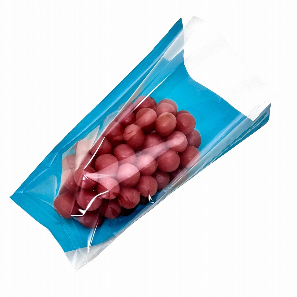 ぶどう出荷用三角袋カラー 特大透明 06(ターコイズ)290/130×295(100枚)