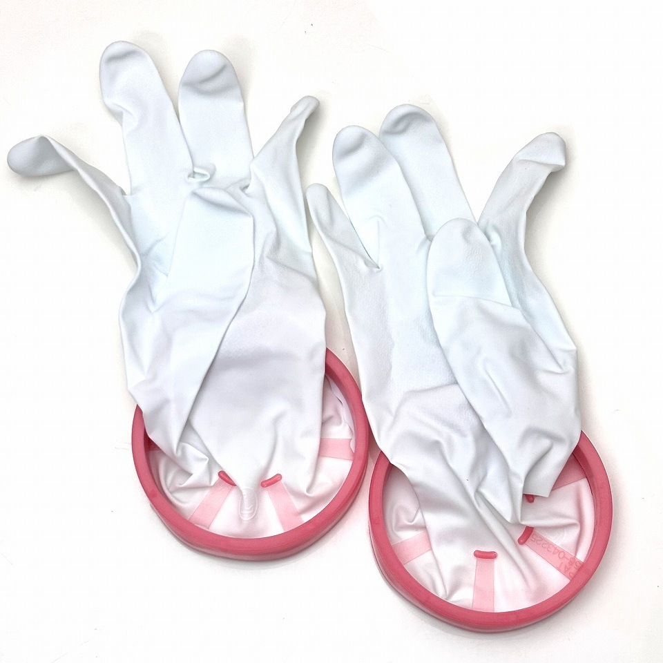 水ダレ　シャットアウト手袋　Lサイズ（男性用）　メリット塗布用 手袋　ジベ処理用 手袋　雨天時の果実収穫用 手袋