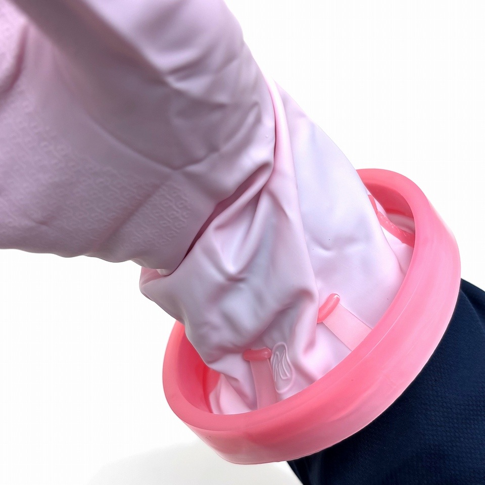 水ダレ シャットアウト手袋 Mサイズ(女性用) メリット塗布用 手袋 ジベ処理用 手袋 雨天時の果実収穫用 手袋