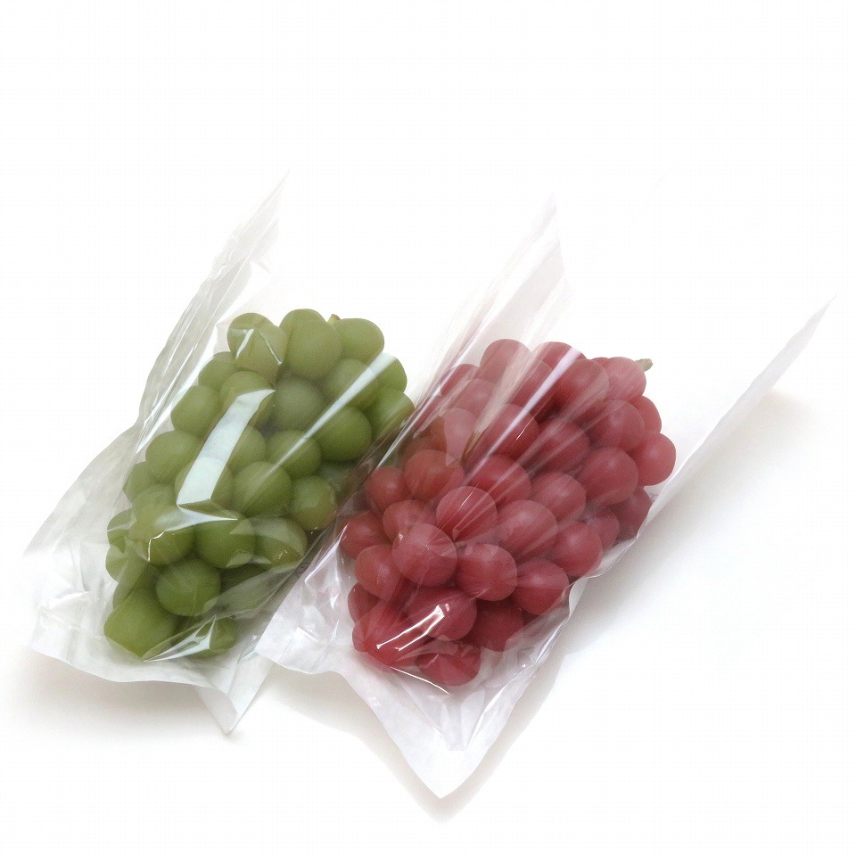 ぶどう 出荷用 三角福袋 特々大透明（セロハン部分の印刷無地） 100枚入 出荷用袋 （紙、セロハン） 超大房ぶどう用