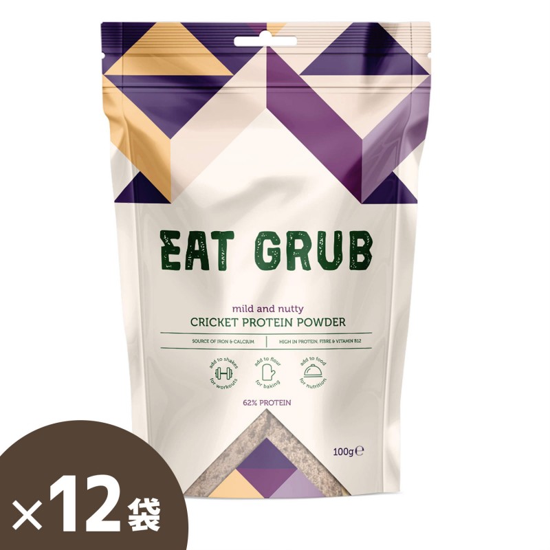 Eat Grub 100%ʥ롡ꥱåȥץƥѥʿѥѥˡ100g x 12