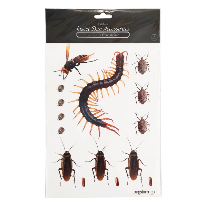 虫 タトゥーシール　【嫌われ虫(T_T)】