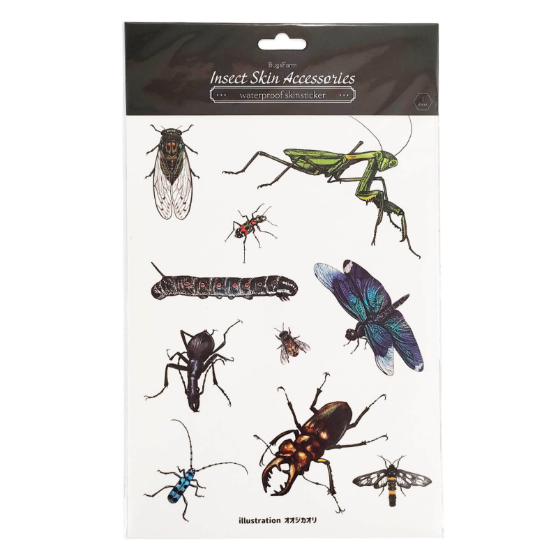 虫 タトゥーシール　by オオジカオリ