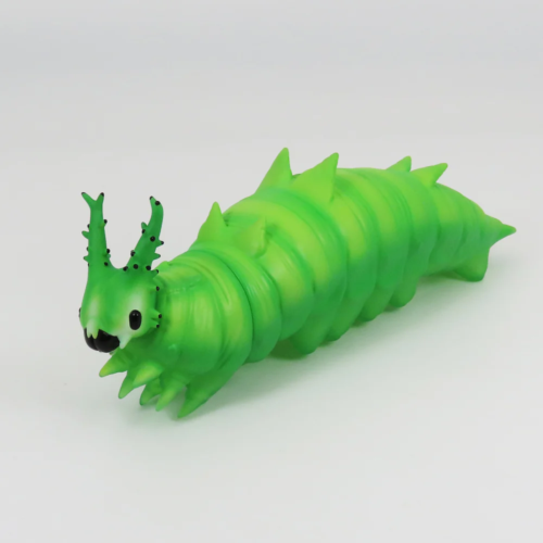 昆虫食 DIGBUG オオムラサキの幼虫ソフビ ムーちゃん | 昆虫食(雑貨)の