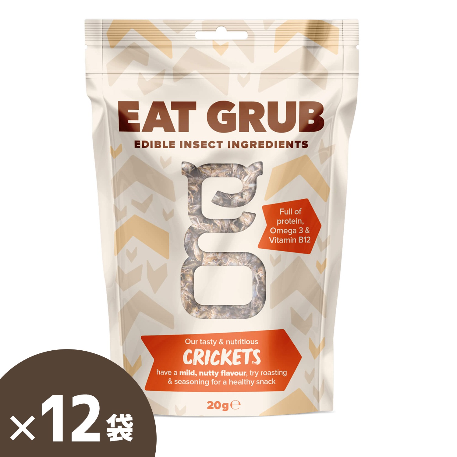 Eat Grub ���å��󥰥��꡼��Small�����ꥱ�åȡʥ��������ˡ�20g x 12��