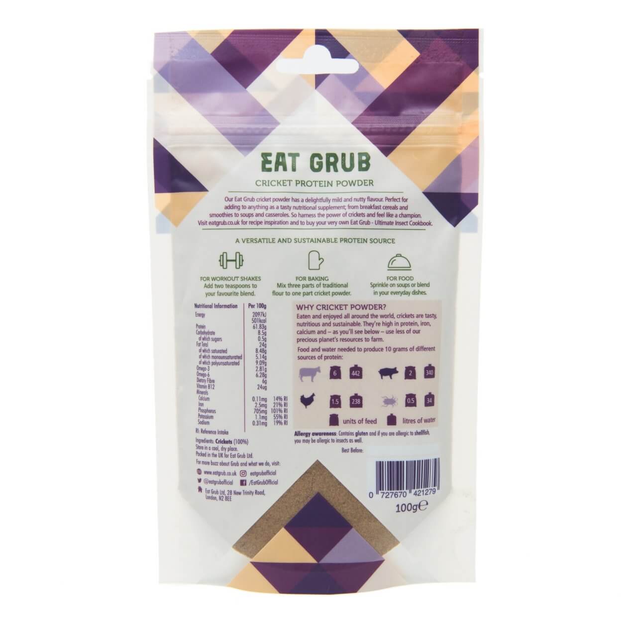 Eat Grub 100%�ʥ����롡���ꥱ�åȥץ��ƥ���ѥ������ʿ��ѥ��������ѥ������ˡ�100g x 12��