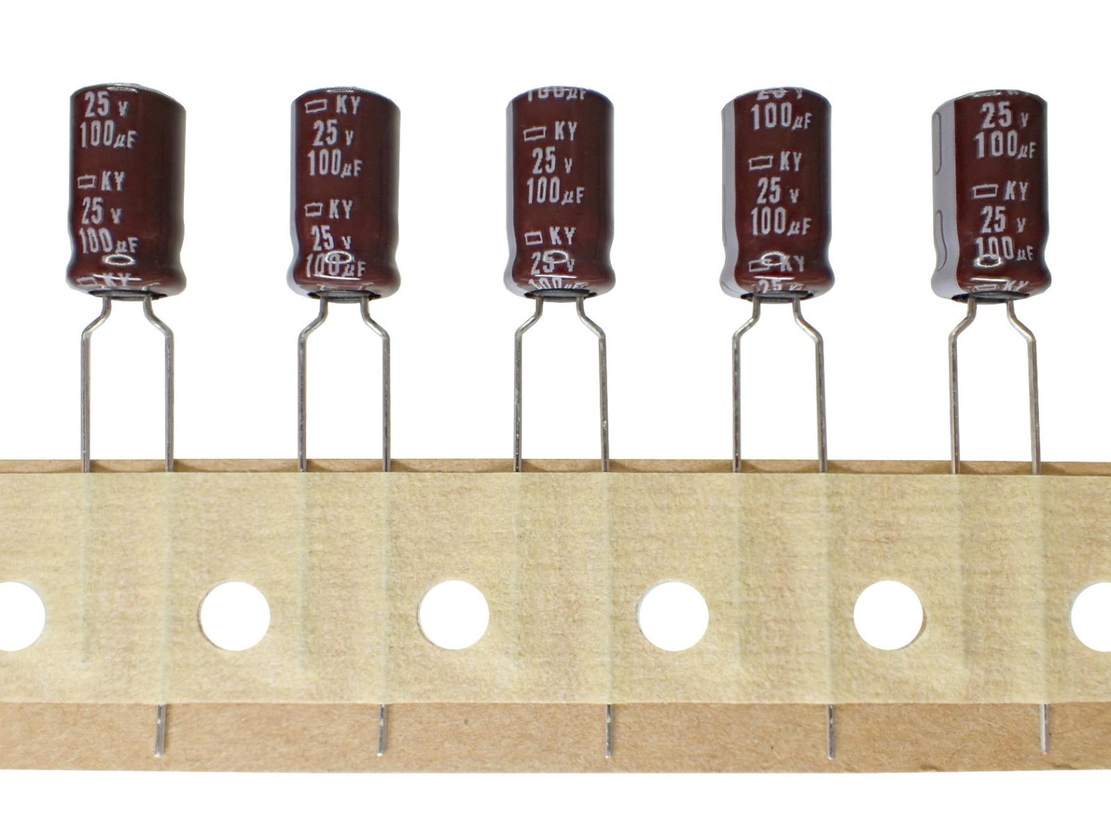 NIPPON CHEMI CON ラジアルリード 長寿命 小形アルミ 電解コンデンサ