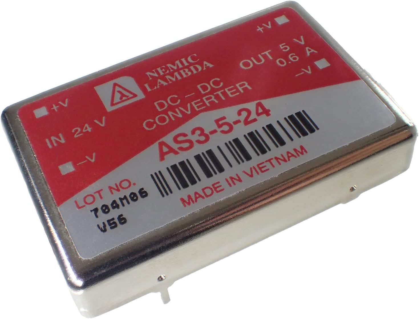 NEMIC LAMBDA 電源 DC/DC CONVERTER  24V IN 5V OUT  AS3-5-24