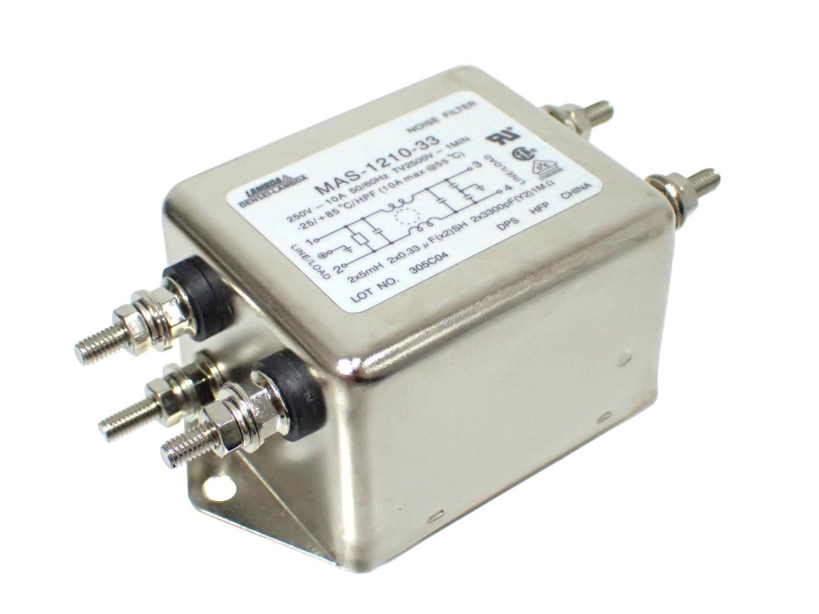 DENSEI LAMBDA ノイズフィルタ EMCフィルタ MAS-1210-33