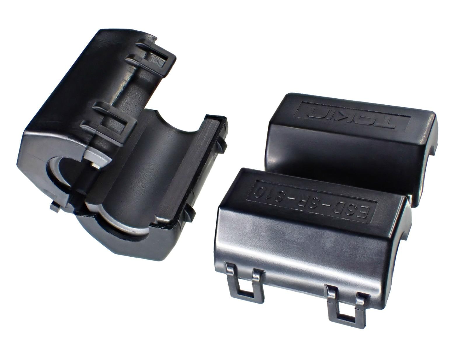 NEC TOKIN 高低周波 対策 丸ケーブル用 スナップオンコア ESD-SR-S10 (5個セット)