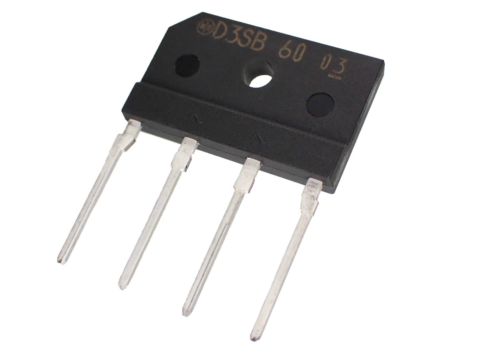 SHINDENGEN シングルライン型 ブリッジ ダイオード 800V 4A D3SB60-4100 (2個セット)