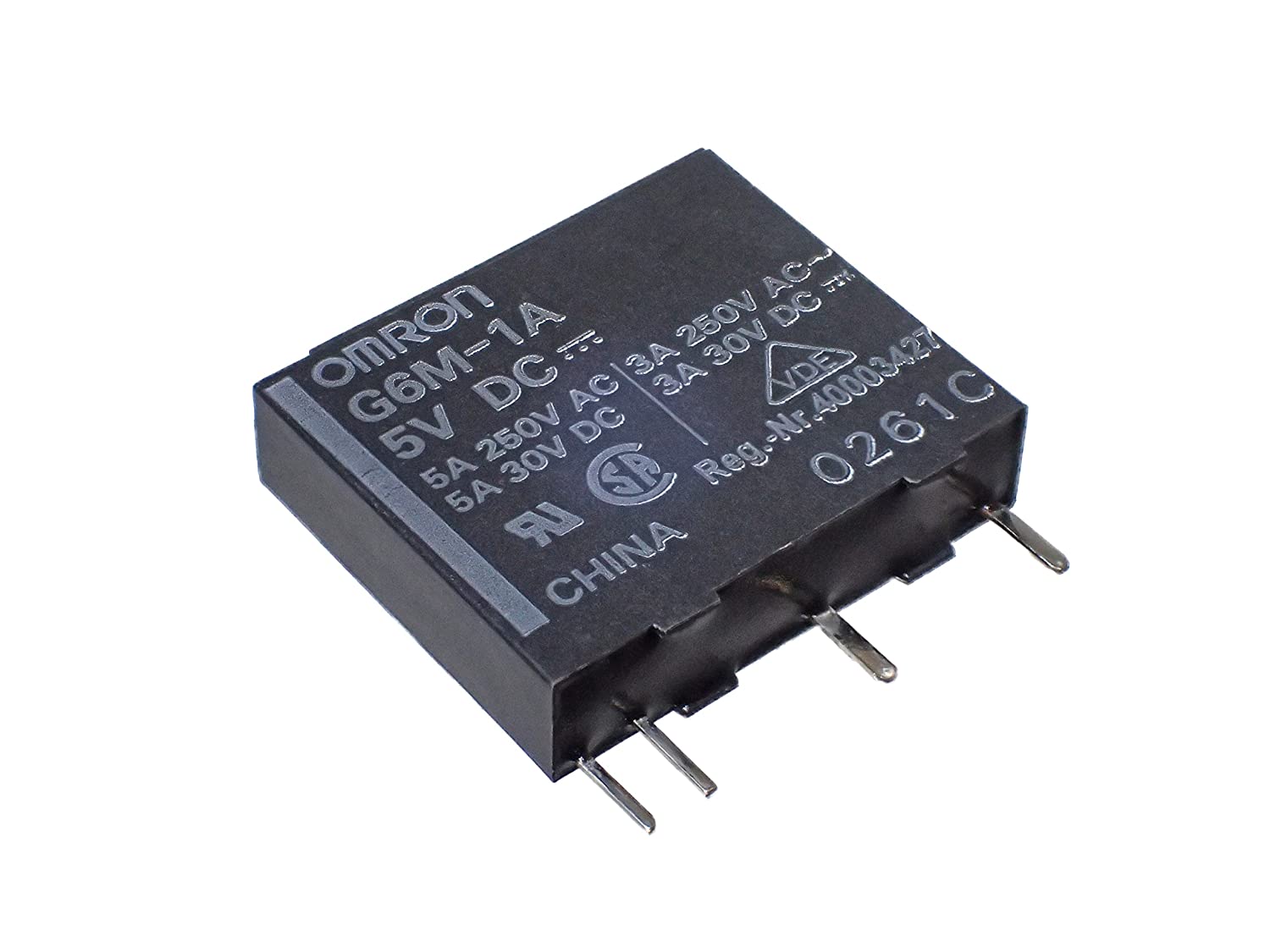 OMRON  形G6M DC5V 幅5mm スリムパワーリレー G6M-1A 5VDC|部品|カテゴリ別