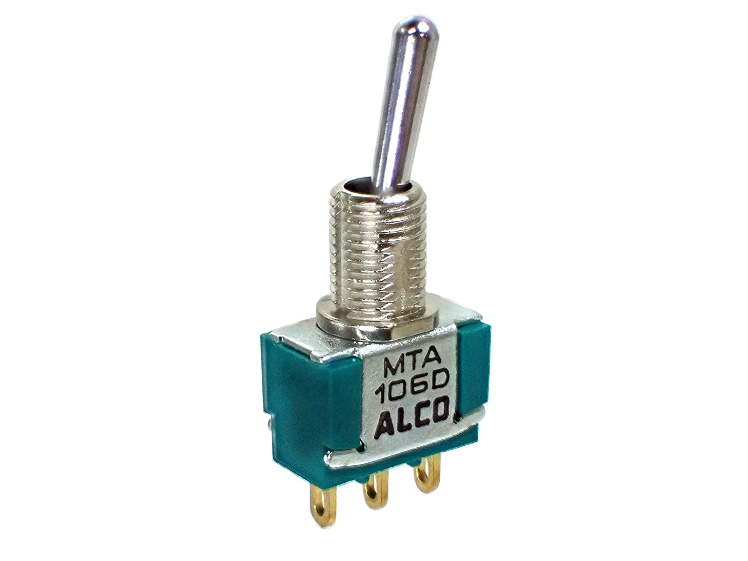 FUJISOKU 単極 ON-ON スタンダード トグルスイッチ グリーンスイッチ