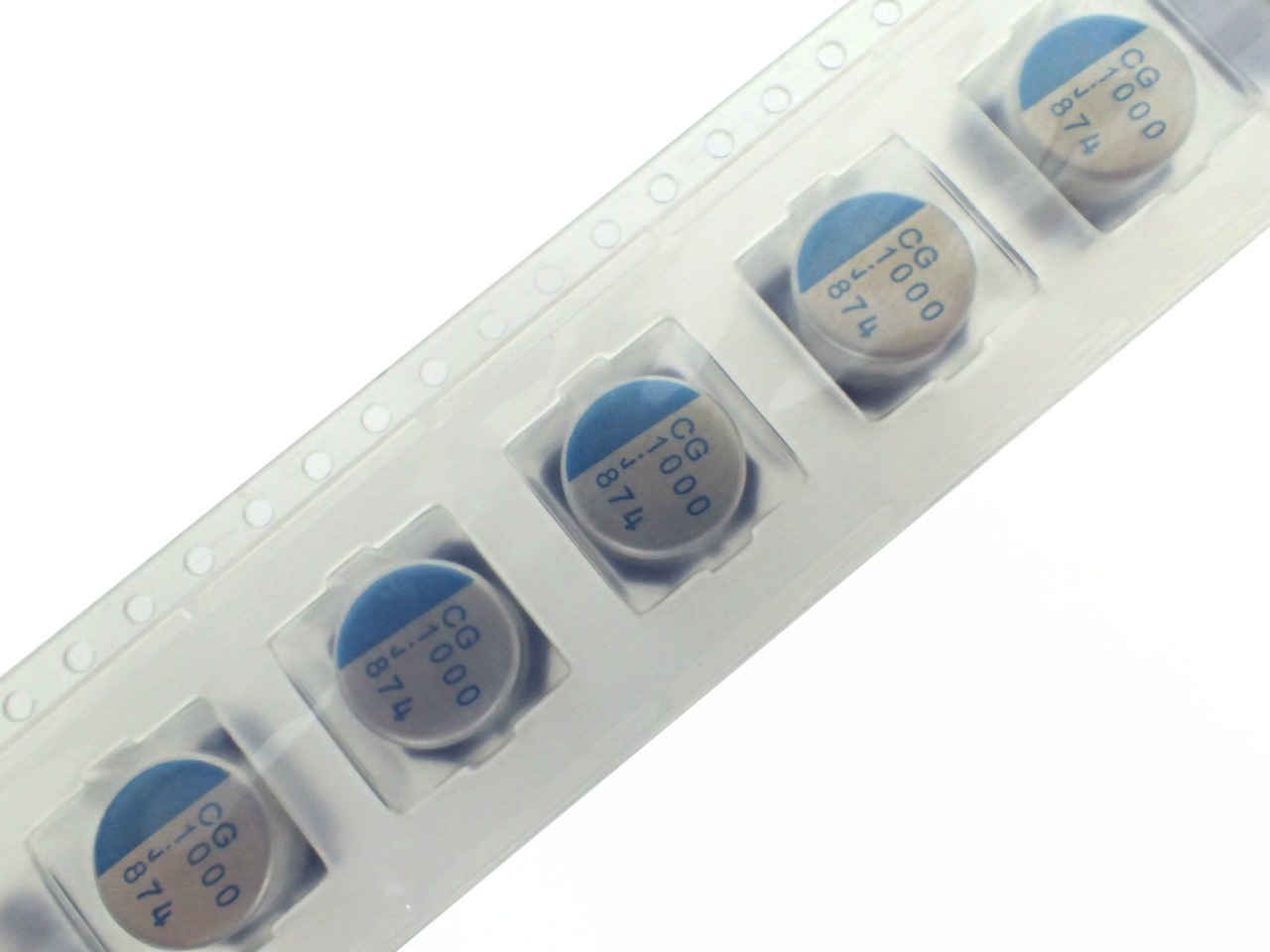 NICHICON SMD 面実装 テーピング品 高分子 電解コンデンサ  6.3V 1000uF  105℃ PCG0J102MCL1GS (5個セット)|部品|カテゴリ別
