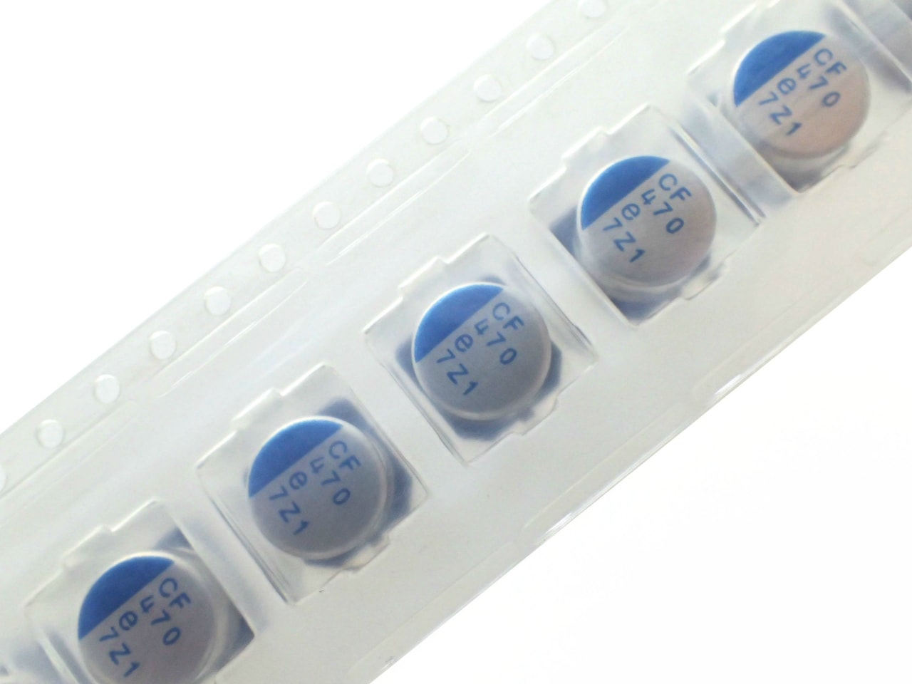 NICHICON SMD 面実装 テーピング品 高分子 電解コンデンサ 2.5V 470uF 105℃ PCF0E471MCL1GS (5個セット)