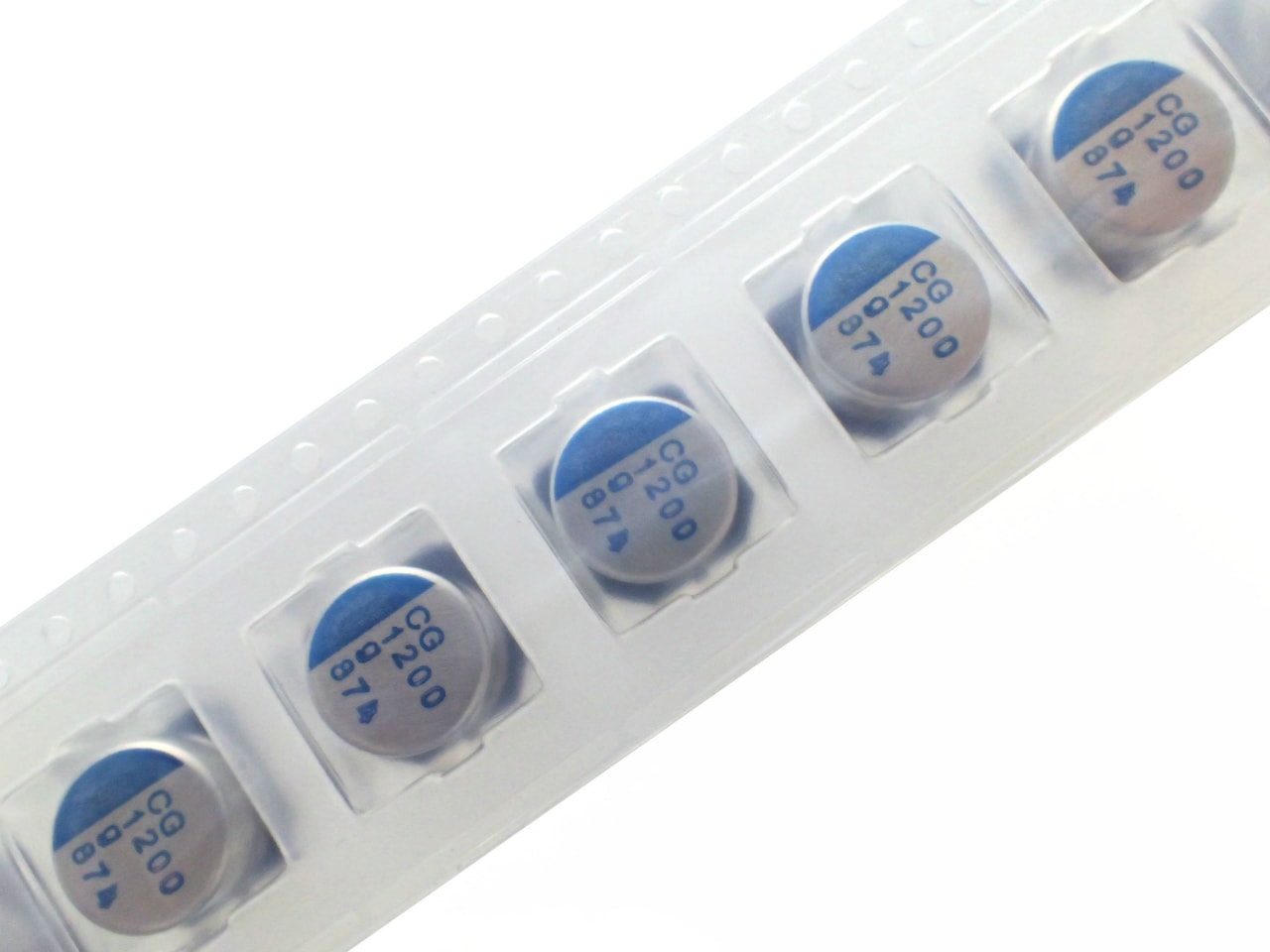 NICHICON SMD 面実装 テーピング品 高分子 電解コンデンサ 4V 1200uF 105℃ PCG0G122MCL1GS (5個セット)