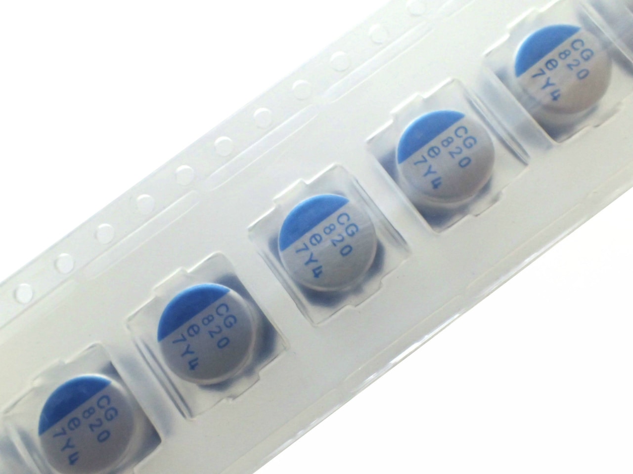 NICHICON SMD 面実装 テーピング品 高分子 電解コンデンサ 2.5V 870uF 105℃ PCG0E821MCL1GS (5個セット)