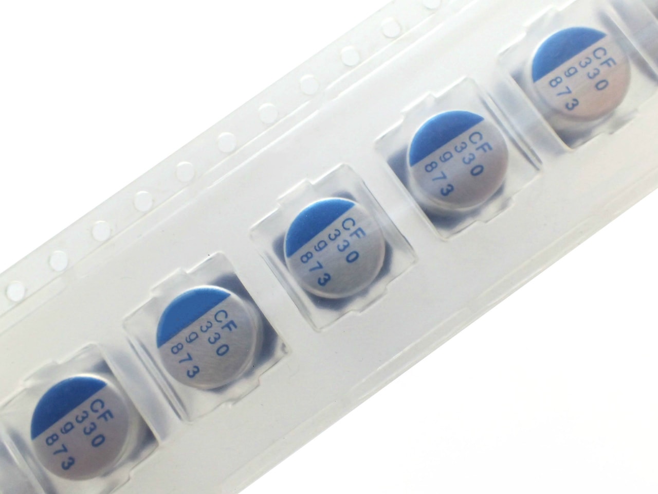 NICHICON SMD 面実装 テーピング品 高分子 電解コンデンサ 4V 330uF 105℃ PCF0G331MCL1GS (5個セット)