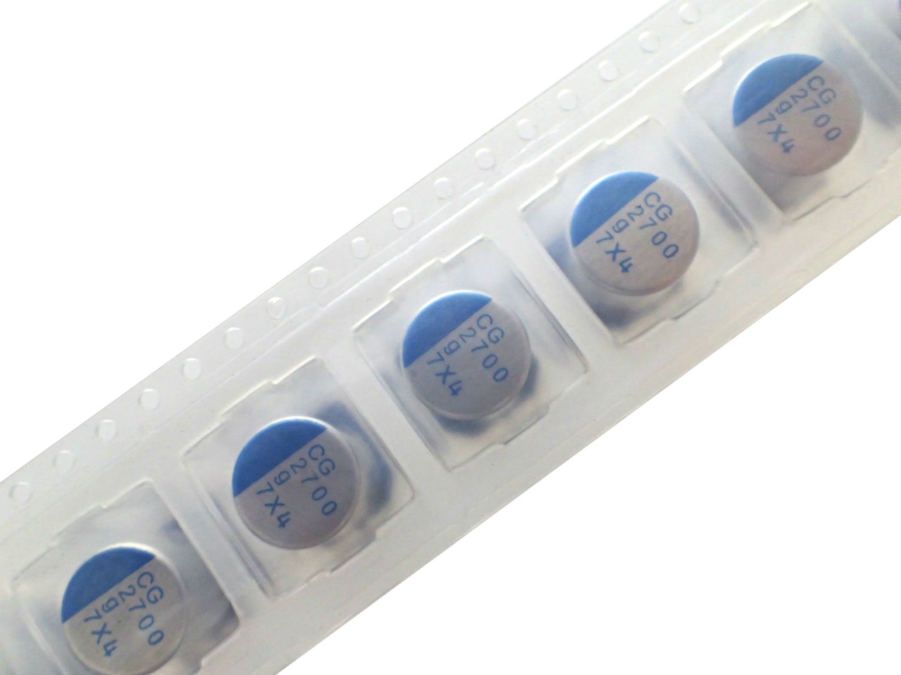 NICHICON SMD 面実装 テーピング品 高分子 電解コンデンサ 4V 2700uF 105℃ PCG0G272MCL1GS (5個セット)