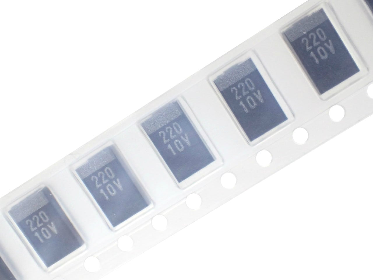 NEC TOKIN SMD タンタルコンデンサ TEESVD1A227M12R (5個セット)