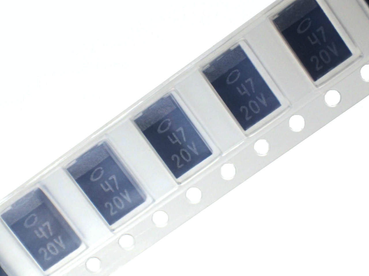 NICHICON SMD タンタルコンデンサ F931D476MNC (5個セット)