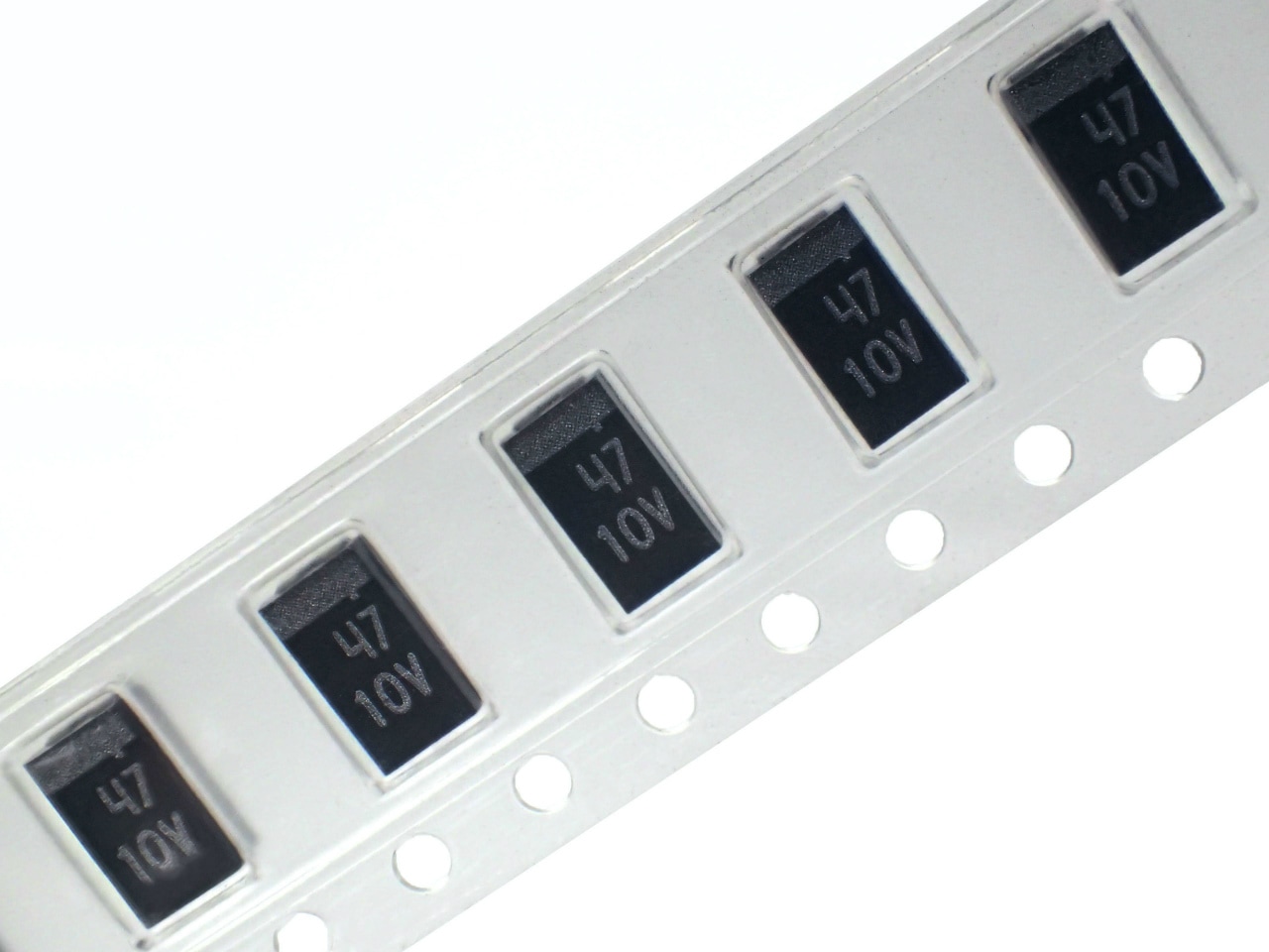 NICHICON SMD タンタルコンデンサ 10V 47μF F931A476MCC (5個セット)