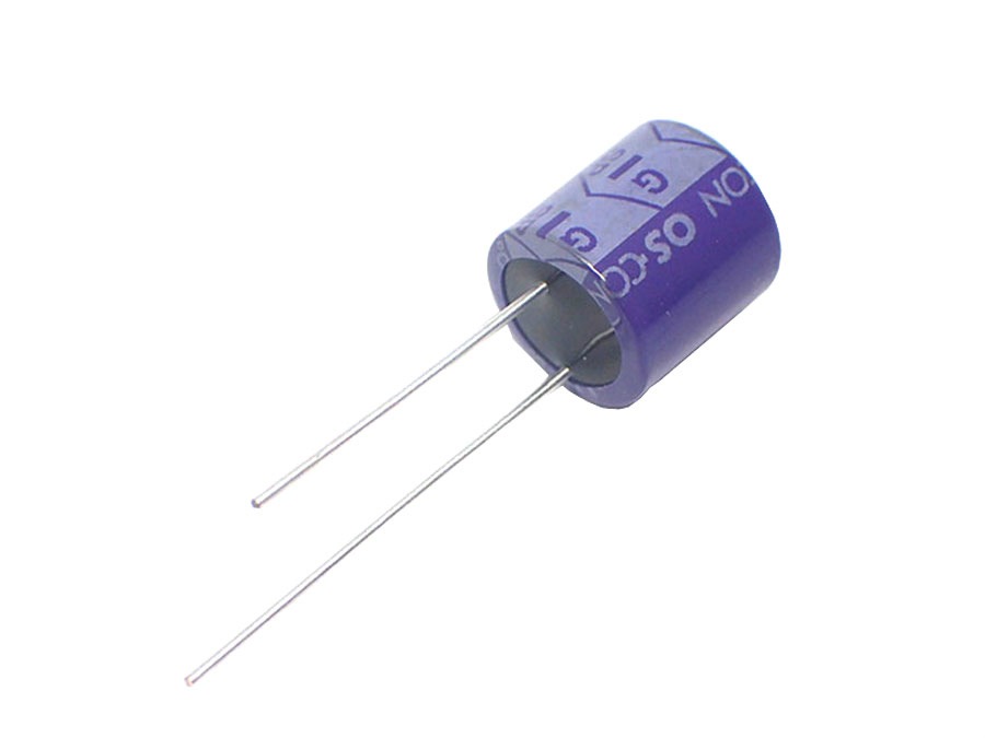 SANYO OS-CON 導電性 高分子 電解コンデンサ 10V 470μF 105℃ 10SP470M  (5個セット)|部品|カテゴリ別