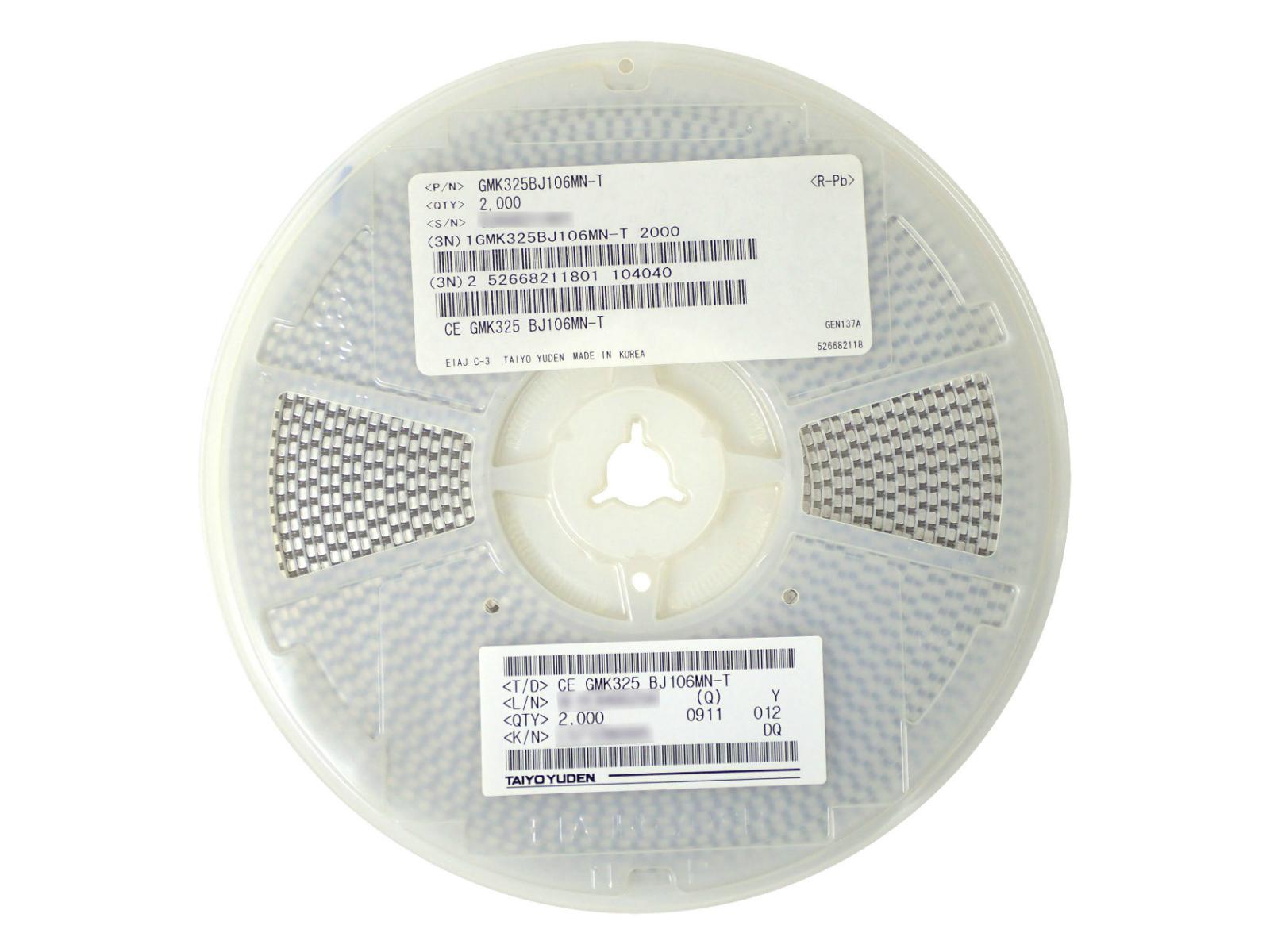 TAIYO YUDEN 積層セラミックコンデンサ 35V 10μF GMK325BJ106MN-T (2,000個セット)|部品|カテゴリ別