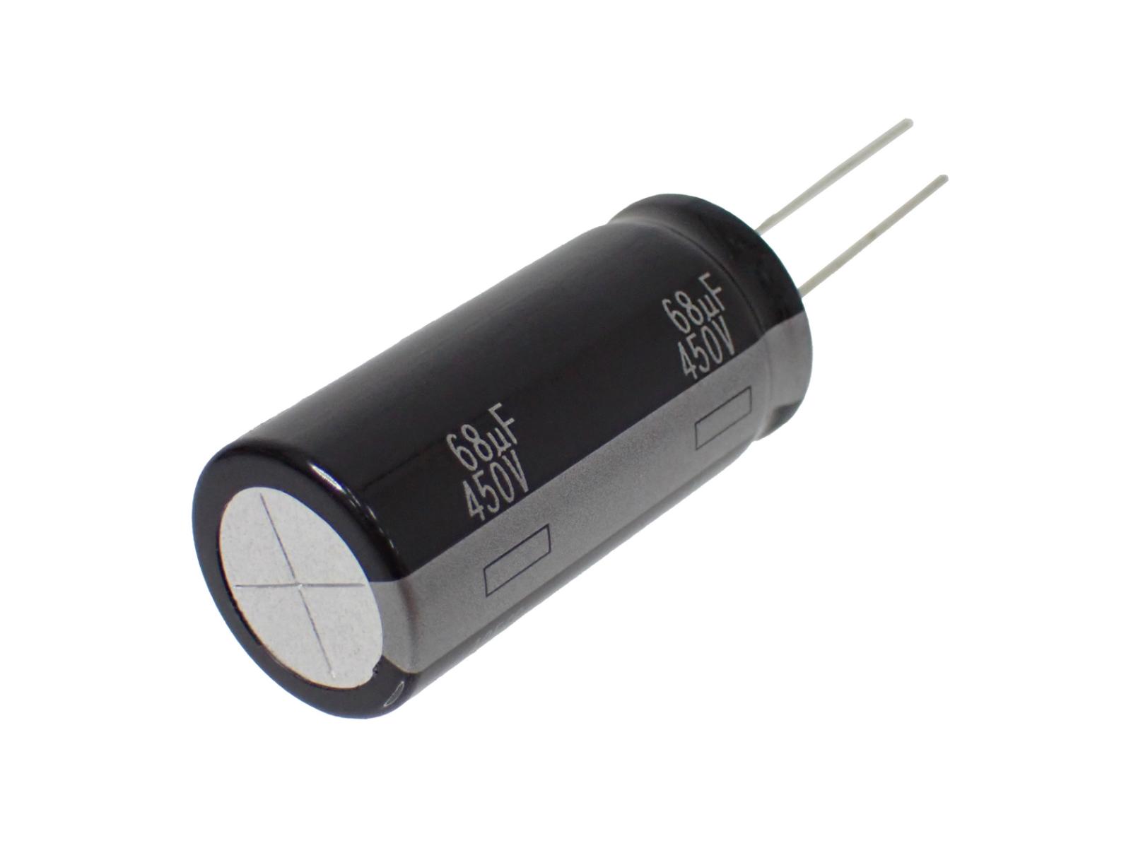 Panasonic ラジアルリード 電解コンデンサ 450V 68μF 105°EEUEE2W680 (2個セット)|部品|カテゴリ別