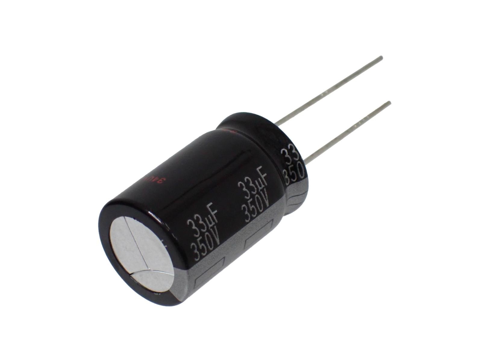 Panasonic ラジアルリード 電解コンデンサ 350V 33μF 105°ECA2VHG330 (2個セット)|部品|カテゴリ別