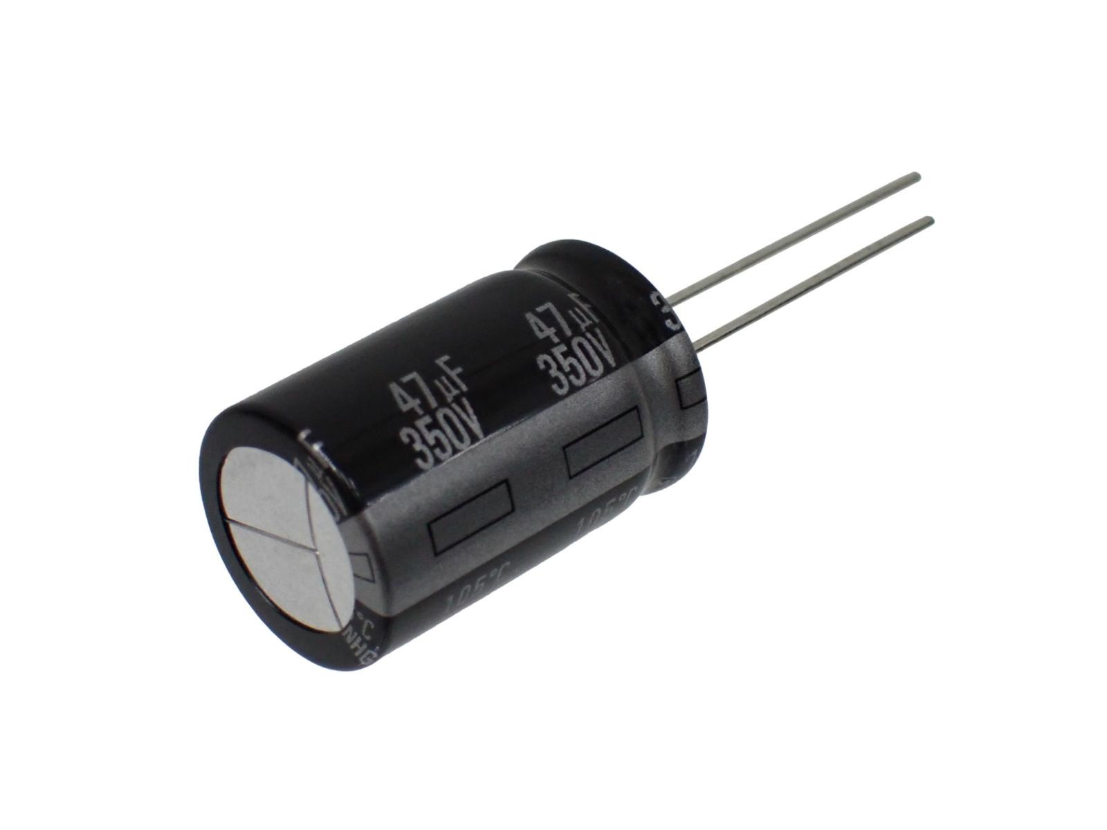 Panasonic ラジアルリード 電解コンデンサ 350V 47μF 105°ECA2VHG470 (2個セット)|部品|カテゴリ別