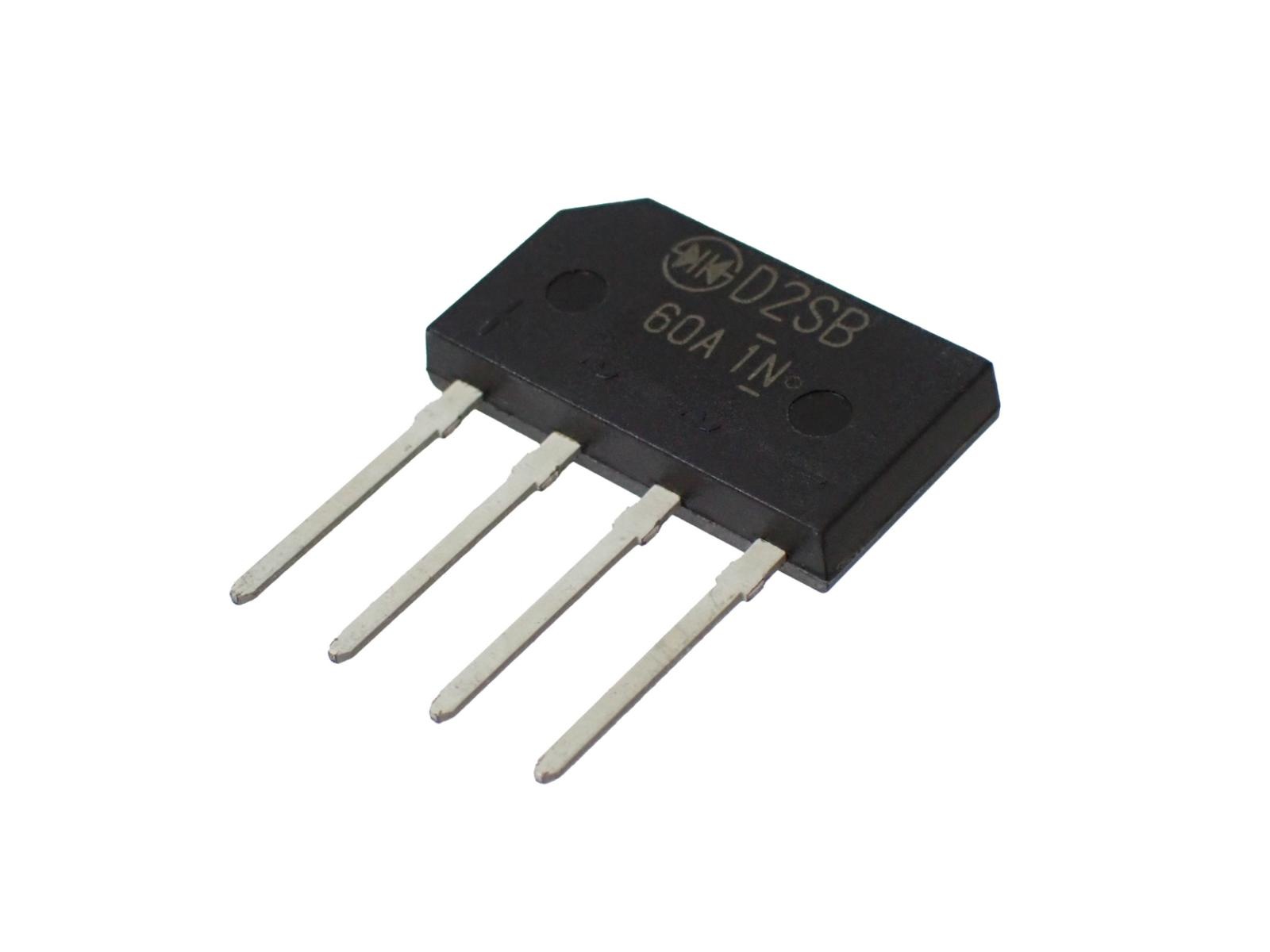 SHINDENGEN シングルインライン型 ブリッジダイオード 600V 2A D2SB60A 7000L1-L (5個セット)|部品|カテゴリ別
