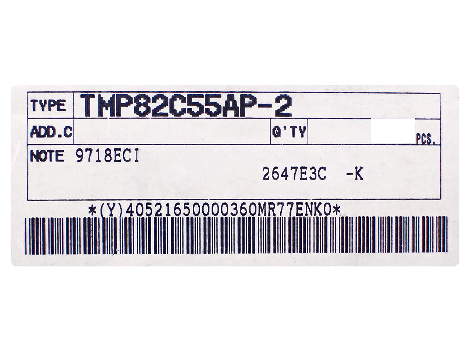 TOSHIBA TMP82C55AP-2 IC 12個セット TOSHIBA TMP82C55AP-2 IC 12個セット