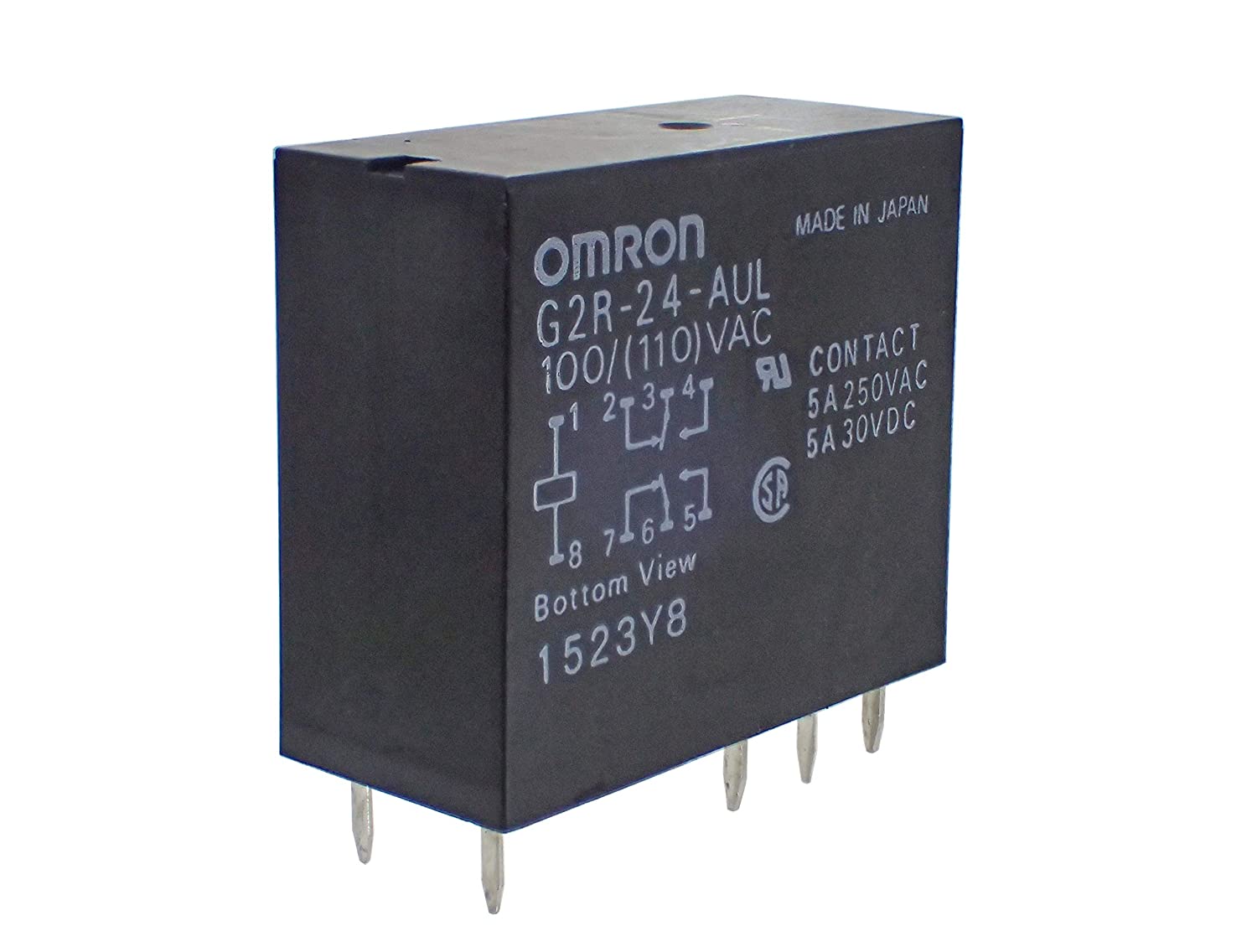 OMRON  汎用品 プリント基板用端子形 パワーリレー 形G2R G2R-24-AUL 100/(110) VAC|部品|カテゴリ別