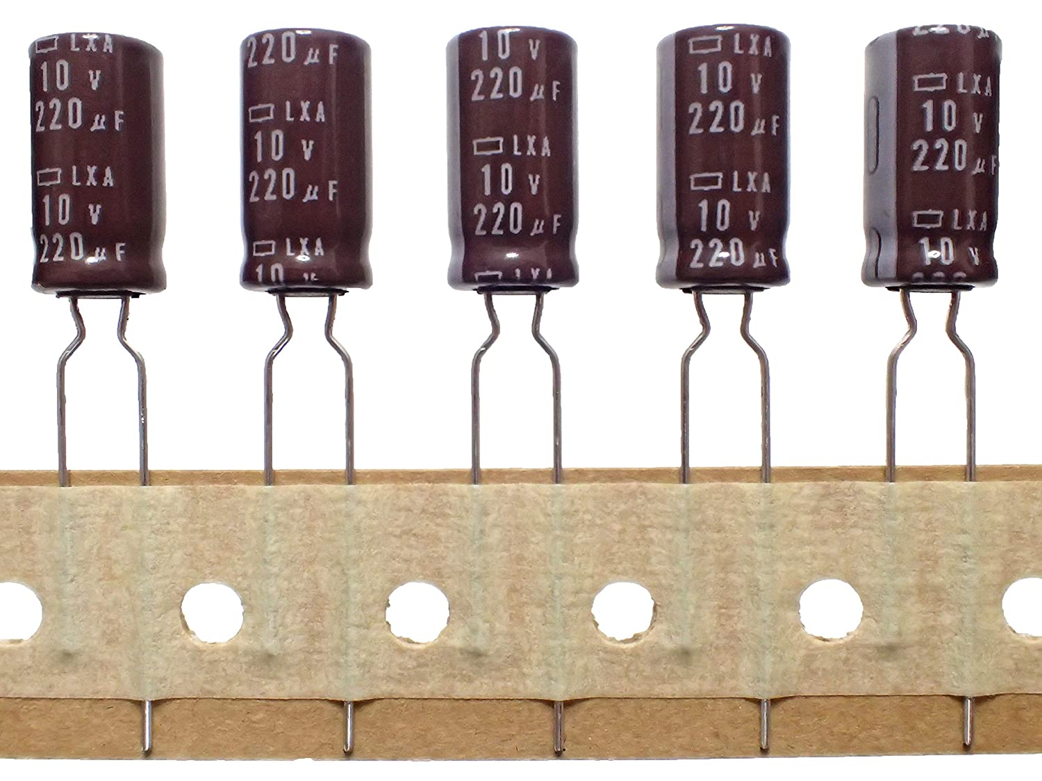 ラジアルリード 小形 アルミ 電解 コンデンサ 10V 220μF 105℃ ELXA100ETC221MH15N (5個セット)|部品|カテゴリ別